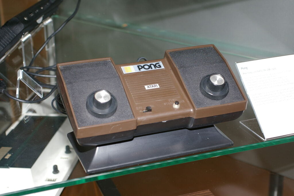 Atari Pong home console circa 1975.