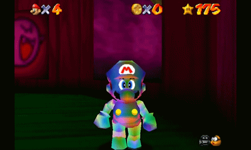 Mario 64 color glitch