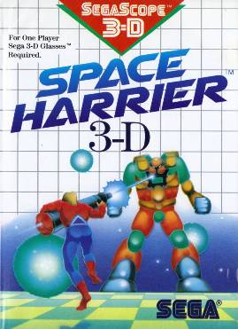 Space Harrier 3-D box art